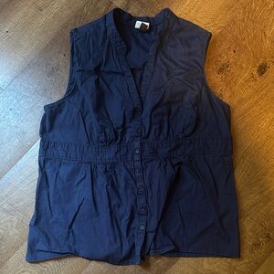 Sonoma Dark Blue Sleeveless Blouse